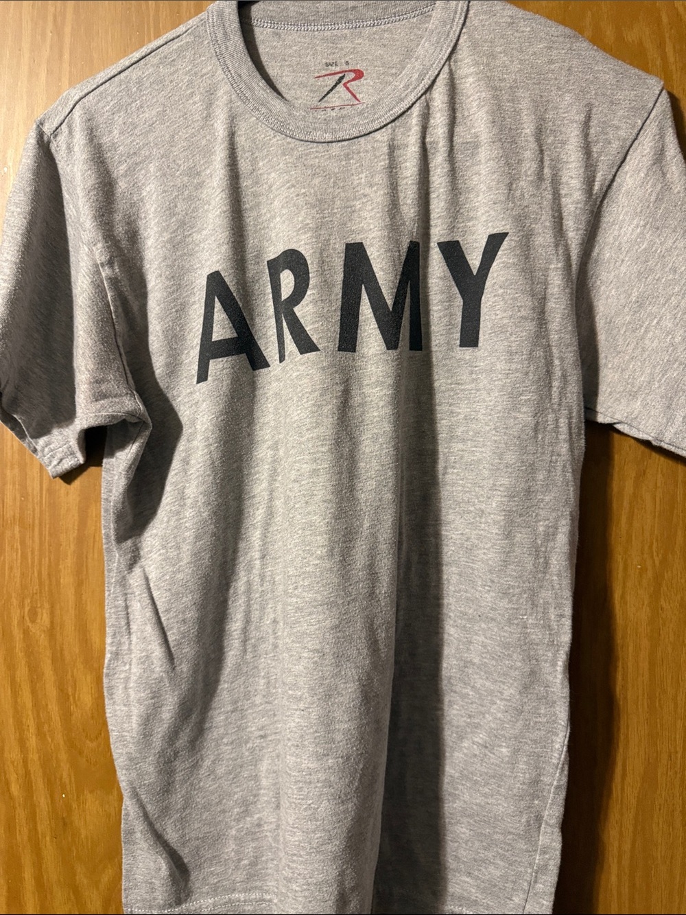 Source Unknown Gray ARMY Short Sleeve Tee